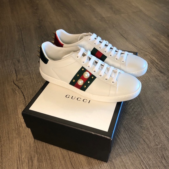 gucci studded sneakers